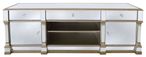 Apollo Large Storage TV Unit - Champagne Gold Mirrored