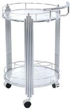 Cohen Drinks Trolley - Glass and Chrome
