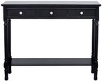 Delta Console Table - 3 Drawer - Black