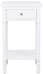 Delta Telephone Table - 1 Drawer - White