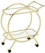 Harry Drink Trolley - Glass and Gold