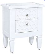 Casablanca Bedside Cabinet - 2 Drawer - White