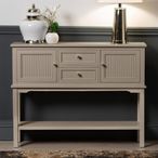 Lindon Hall Table - 2 Door - 2 Drawer - Taupe