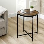 End Table - Round - Dark Wood