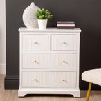 Lindon Chest - 2+2 Drawer - Frosty White