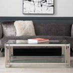 Cohen Coffee Table - Clear Glass and Chrome