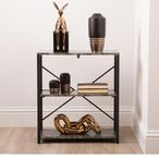 Alora Shelving Unit - Small - Marble Effect Black - Open