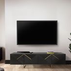 TV Unit - Ivanna - 4 Door - Dark Wood