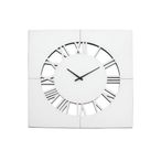 Wall Clock - Square - Chrome Mirrored