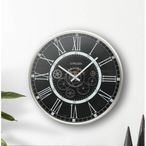 Wall Clock - Round - Industrial Antique Grey Gears