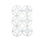 Wall Mirror - Silver Metal - 70cm x 107cm