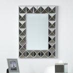 Wall Mirror - Rectangular - White - 58cm x 81cm