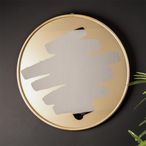 Wall Mirror - Round - Gold Metal - 70.5cm x 70.5cm