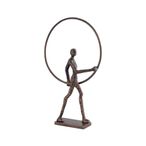 Sculpture - Man with Ring - Bronze Metal