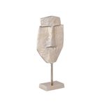 Face Sculpture - Champagne Metal