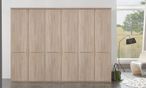 Dakar 2 Wardrobe - 6 Door - Rustic Oak