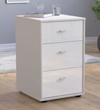 Rialto Bedside Cabinet - 3 Drawer - White