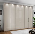 Asmara Wardrobe - 6 Door - Champagne