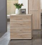 Dakar 2 Bedside / Chest / Dresser - Silver Handles - Variation Available