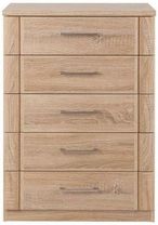 Luxor 3+4 Chest - 5 Drawer - Rustic Oak