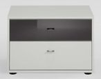 Tokio Bedside Cabinet - 2 Drawer - Alpine White - Variation Available
