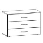 Clearance - Rauch Aditio White 3 Drawer Chest - FSS16419