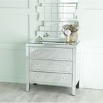 Lucia Mirrored 3 Drawer Small Chest