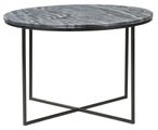 Clearance - The Glam Home Black Round Coffee Table, Marble Top - Brand New Item