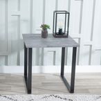 Clearance - Texas Grey Square Side Table