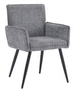 Monza Grey Fabric Dining Armchair