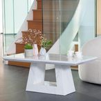 Milan White Marble Coffee Table