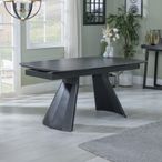 Kinston 6-8 Seater Black Ceramic Extending Dining Table - 160cm-240cm
