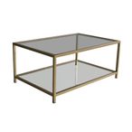Clearance - Amberley Gold and Glass Coffee Table