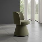 Pimlico Moss Green Fabric Swivel Tub Dining Chair