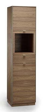 Narrow Display Cabinet - Walnut - SM914 - EX Display