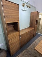 Display Cabinet and SM932 Sideboard Set - Walnut - SM914 - EX Display