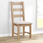 Hayley Dining Chair - Ladder Back - Set of 2 - Oak
