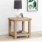 Hayley End Table - Square - Oak