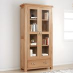 Clarion Display Cabinet - 2 Door - Oak