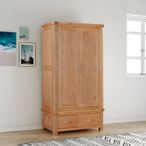 Clarion Wardrobe - 2 Door - Double - Oak