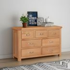 Clarion Chest - 3+4 Drawer - Wide - Oak
