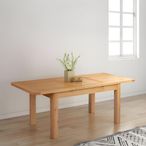 Clarion Dining Table - 6-8 Seater - 140cm-200cm - Butterfly Extending - Oak