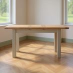 Clarion Dining Table - 4-6 Seater - 120cm-153cm - Extending - Oak and Grey