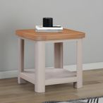 Clarion Lamp Table - Square - Oak and Grey