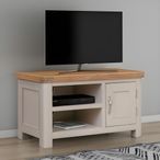Clarion TV Unit - 1 Door - Oak and Grey