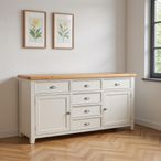 Janelle Sideboard - 2 Door - Extra Large - 188cm - Oak and Grey