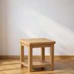 Janelle End Table - Square - Rustic Oak