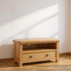 Janelle TV Unit - 1 Drawer - Corner - Rustic Oak