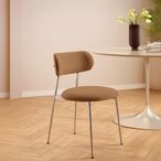 Lyric Dining Chair - Set of 2 - Terracotta Fabric