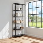 Newcastle Shelving Unit - Open - Tall - Black